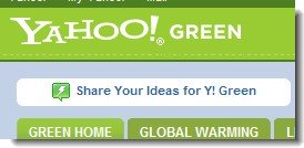 Yahoo! wordt milieubewust met Y! Green