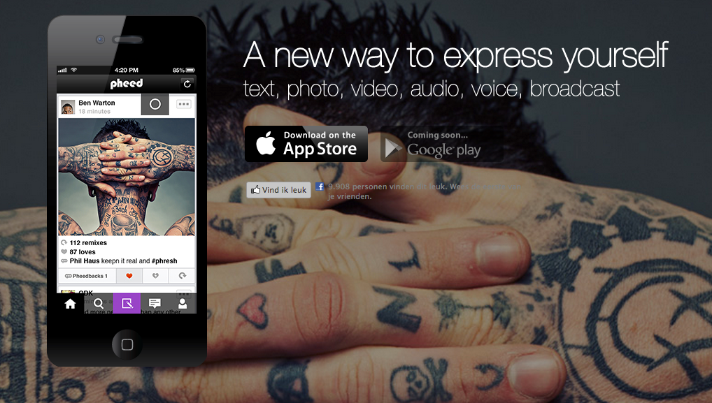 Pheed, het nieuwste multimedia social netwerk