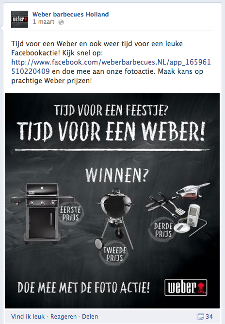 Facebook wedstrijd
