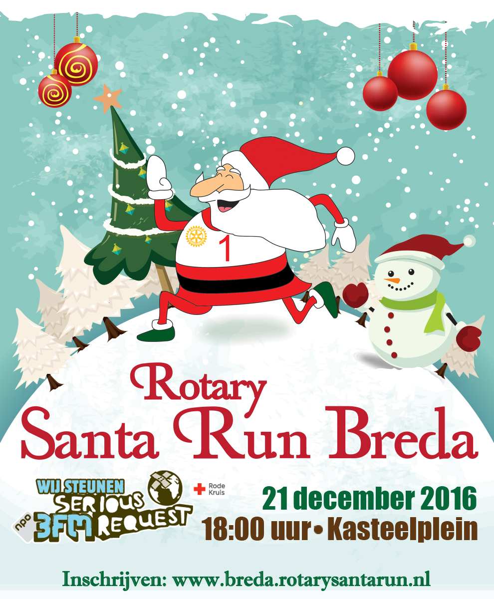 ROODlicht sponsor Santa Run Breda