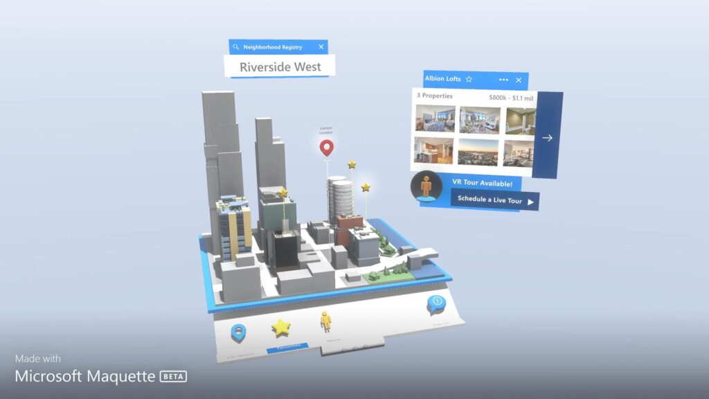 maquette via VR